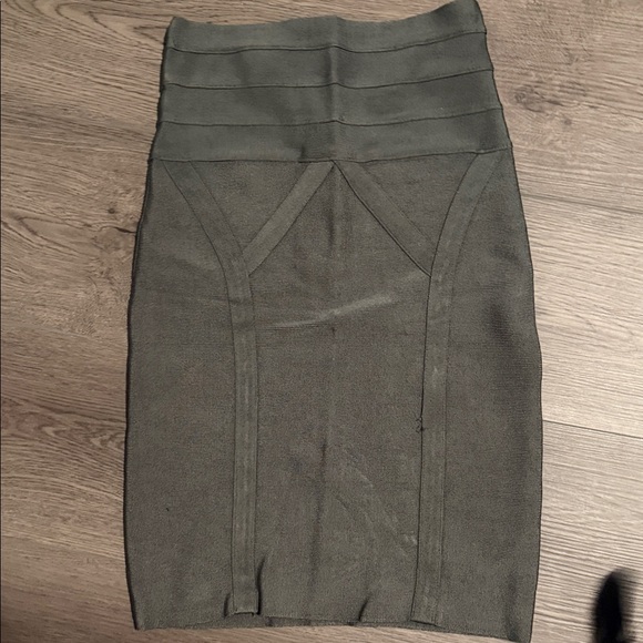 bebe Dresses & Skirts - bebe khaki bodycon Skirt